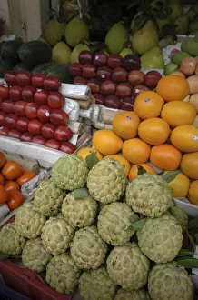 Asia, Vietnam. Fruits for sale at a Saigon market, Ho Chi Minh City Asia, Vietnam. Fruits for sale at a Saigon market, Ho Chi Minh City