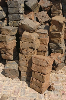 Asia, Vietnam. Hand made clay bricks, Long Xuyen Asia, Vietnam. Hand made clay bricks, Long Xuyen