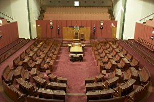 Australia, ACT, Canberra, Senate Chamber, Parliament House, Capital Hill Australia, ACT, Canberra, Senate Chamber, Parliament House, Capital Hill