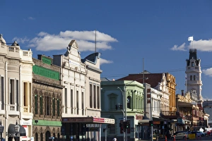 Australia, Victoria, VIC, Ballarat, Art Gallery of Ballarat tower and Sturt Street Australia, Victoria, VIC, Ballarat, Art Gallery of Ballarat tower and Sturt Street