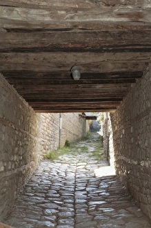 Azerbaijan, Lahic. A small tunnel through an alley in Lahic Azerbaijan, Lahic. A small tunnel through an alley in Lahic