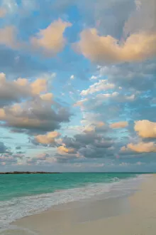Seascape Gallery: Bahamas, Little Exuma Island. Sunset on seascape