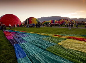 Images Dated 2nd October 2011: One of many Balloons being prepared for the Mass Ascension at the Albuquerque International