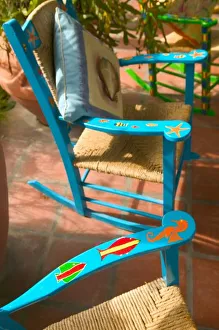 <b class=qtipBold><figcaption>BARBADOS, Dover</figcaption></b><br>BARBADOS, Dover Beach, Rocking Chair Detail, Casuarina Beach Club<br><em>© Walter Bibikow / DanitaDelimont.com</em> BARBADOS, Dover