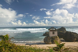 BARBADOS, North East Coast, Bathsheba, View of Soup Bowl Beach, Prime Barbados Surfing BARBADOS, North East Coast, Bathsheba, View of Soup Bowl Beach, Prime Barbados Surfing