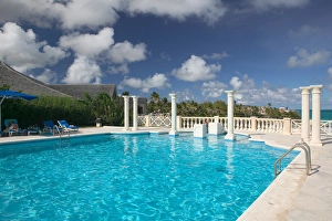 BARBADOS, South East Coast-Crane Beach, View of Crane Beach Hotel Pool BARBADOS, South East Coast-Crane Beach, View of Crane Beach Hotel Pool