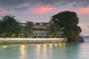 BARBADOS, St. Lawrence Gap, Waterfront Restaurant, Picses BARBADOS, St. Lawrence Gap, Waterfront Restaurant, Picses