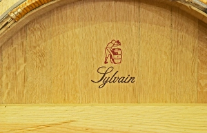 Barriques made by Tonnellerie Sylvain cooperage in the wine cellar - Chateau Grand Mayne Barriques made by Tonnellerie Sylvain cooperage in the wine cellar - Chateau Grand Mayne