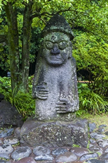 Basalt statue in Seogwipo in the Unesco world heritage sight the island of Jejudo Basalt statue in Seogwipo in the Unesco world heritage sight the island of Jejudo