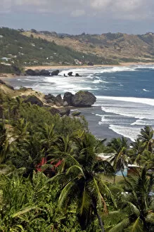 Images Dated 26th March 2005: Bathsheba Beach on the east coast of Barbados in the Caribbean
