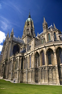 The Bayeux Cathedral in the commune of Bayeux in the region of Basse-Normandie, Normandy The Bayeux Cathedral in the commune of Bayeux in the region of Basse-Normandie, Normandy