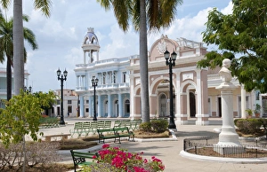 Beautiful main square in center of town of Cienfuegos Cuba Beautiful main square in center of town of Cienfuegos Cuba