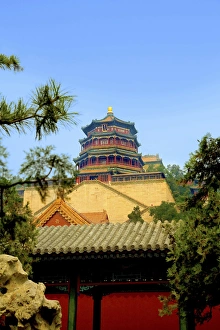 Beijing, China, The Pavilion of Buddhist Fragrance, at the Summer Palace Beijing, China, The Pavilion of Buddhist Fragrance, at the Summer Palace