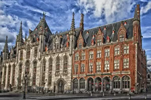 Images Dated 22nd April 2012: Belgium, Bruge, City Building, Digitally Altered