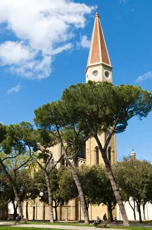 Images Dated 20th April 2014: Belltower, Cathedral of San Donato, Arezzo, Tuscany, Italy