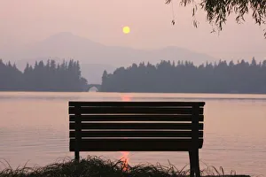 <b class=qtipBold><figcaption>Bench by West Lake</figcaption></b><br>Bench by West Lake, Hangzhou, Zhejiang, China<br><em>© Keren Su / DanitaDelimont.com</em> Bench by West Lake