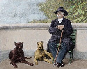 Images Dated 7th June 2011: BISMARCK, Otto-Leopold, Prince of (1815-1898). German statesman. Bismarck in Friedrichruhe