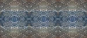 Blue and brown abstract panoramic