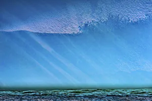 Blue iceberg blue green sea water closeup abstract background Charlotte Bay, Antarctica Blue iceberg blue green sea water closeup abstract background Charlotte Bay, Antarctica