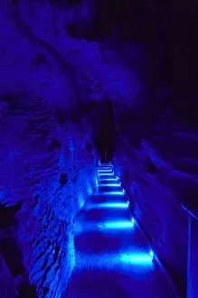 Images Dated 27th April 2007: Blue Lights, Ruakuri Caves, Waitomo, King Country, North Island, New Zealand