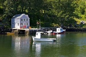 A boat house at Boutiliers Cove, Nova Scotia, Canada A boat house at Boutiliers Cove, Nova Scotia, Canada