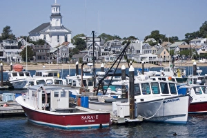 Boats in the harbour in Provincetown, Massachussetts Boats in the harbour in Provincetown, Massachussetts