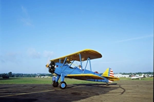 Boelng Stearman PT-17 Biplane providing rides at the CAF Air Show in St. Paul, Minnesota Boelng Stearman PT-17 Biplane providing rides at the CAF Air Show in St. Paul, Minnesota