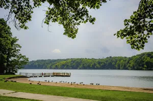 Whitewater Memorial State Park Collection: Brookville Lake Beach, Whitewater Memorial State Park, Indiana, USA
