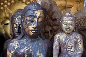 Buddha figures, weekend market, Bangkok, Thailand Buddha figures, weekend market, Bangkok, Thailand