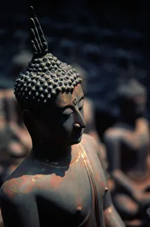 Buddha statues dry in the hot sun of a Phitsanulok Buddha statue factory Buddha statues dry in the hot sun of a Phitsanulok Buddha statue factory