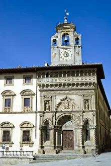 Images Dated 27th February 2010: The building of Fraternita dei Laici, Piazza Vasari or Piazza Grande, Arezzo, Tuscany