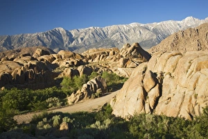 CA, Lone Pine, Alabama Hills with the eastern Sierra Nevada range CA, Lone Pine, Alabama Hills with the eastern Sierra Nevada range