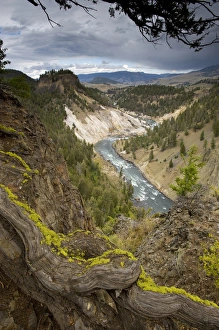 Calcite Springs Trail and Yellowstone River, Yellowstone National Park, Wyoming Calcite Springs Trail and Yellowstone River, Yellowstone National Park, Wyoming