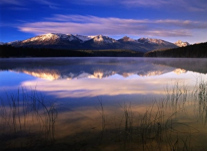 Canada, Alberta, View of Pyramid Lake in Jasper National Park Canada, Alberta, View of Pyramid Lake in Jasper National Park