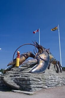 Images Dated 6th July 2008: Canada, New Brunswick, Shediac. Know as the lobster capital of Canada, largest lobster
