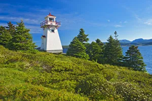 Canada, Newfoundland, Gros Morne National Park. Woody Point Lighthouse. Credit as Canada, Newfoundland, Gros Morne National Park. Woody Point Lighthouse. Credit as