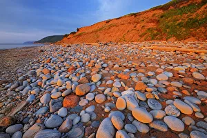 Canada, Nova Scotia, Pleasant Bay. Sunset on shore of Gulf of St. Lawrence. Credit as Canada, Nova Scotia, Pleasant Bay. Sunset on shore of Gulf of St. Lawrence. Credit as