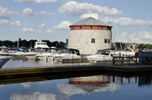 Lake Ontario Gallery: Canada, Ontario, Kingston. Lake Ontario marina area at the port of Kingston with