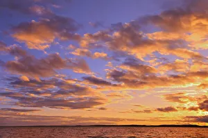 Canada, Ontario, Pakwash Lake Provincial Park, Pakwash Lake at sunset Canada, Ontario, Pakwash Lake Provincial Park, Pakwash Lake at sunset