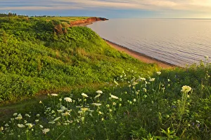 Canada, Prince Edward Island, Campbelton. Red sand and bluffs along Northumberland Strait Canada, Prince Edward Island, Campbelton. Red sand and bluffs along Northumberland Strait