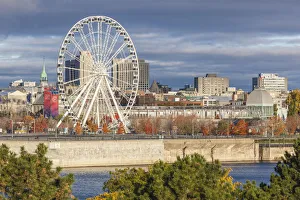 Canada, Quebec, Montreal. The Old Port, The Montreal Observation Wheel Canada, Quebec, Montreal. The Old Port, The Montreal Observation Wheel