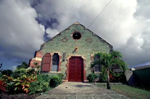 Caribbean, Antigua, Liberty Village. Old Anglican Church Caribbean, Antigua, Liberty Village. Old Anglican Church