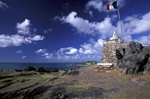 Images Dated 3rd February 2004: Caribbean, French West Indies, St. Martin Marigot; Fort Louis (b. 1790)