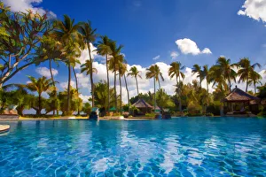 Caribbean, Puerto Rico, San Juan. Abstract of swimming pool Caribbean, Puerto Rico, San Juan. Abstract of swimming pool