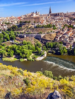 Cathedral Churchse Medieval City Tagus River Toledo Spain Cathedral Churchse Medieval City Tagus River Toledo Spain