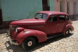 Central America, Cuba, Trinidad. Classic American Car in Trinidad Central America, Cuba, Trinidad. Classic American Car in Trinidad