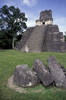 Central America, Guatemala, Tikal great plaza Central America, Guatemala, Tikal great plaza