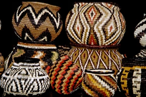 Central America, Panama, Soberania National Park, Gamboa. Embera Indian baskets Central America, Panama, Soberania National Park, Gamboa. Embera Indian baskets
