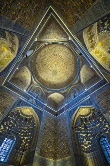 Central Asia, Uzbekistan, Samarkand. 15th century mausoleum of Tamerlane Central Asia, Uzbekistan, Samarkand. 15th century mausoleum of Tamerlane