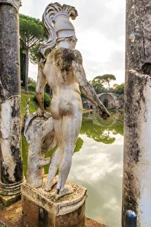 Central Italy, Lazio, Tivoli. Hadrian's Villa, UNESCO World Heritage Site, The Canopus Central Italy, Lazio, Tivoli. Hadrian's Villa, UNESCO World Heritage Site, The Canopus